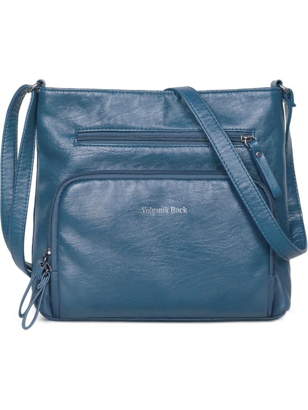 Stylish Soft Vegan Leather Crossbody Purse - Lightweight Medium Shoulder Bag for